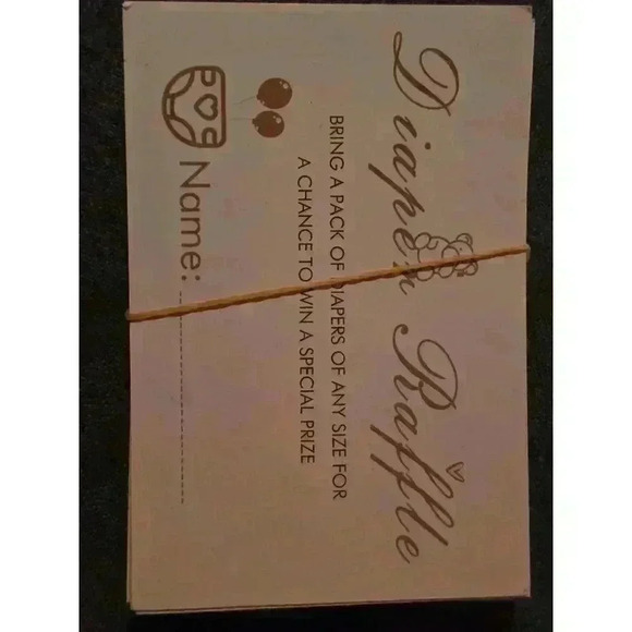 Unbranded Diaper Raffle Tickets‎ - Picture 1 of 3